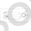 Державка для торцевых канавок 2525 BDKT-A I4C (Ø 300-500) t max:22